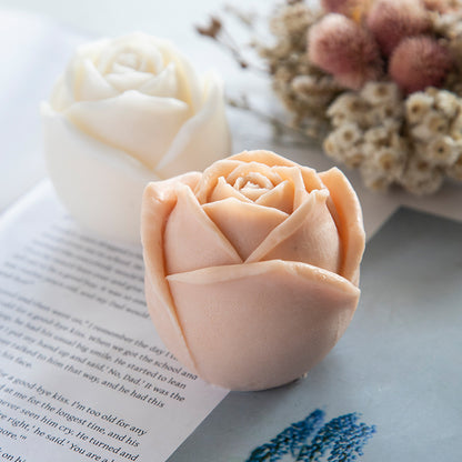 Moule en résine de Silicone, fleur de Rose 3D, bougie à bricoler soi-même, savon d'aromathérapie, glaçons, artisanat de cuisine en chocola